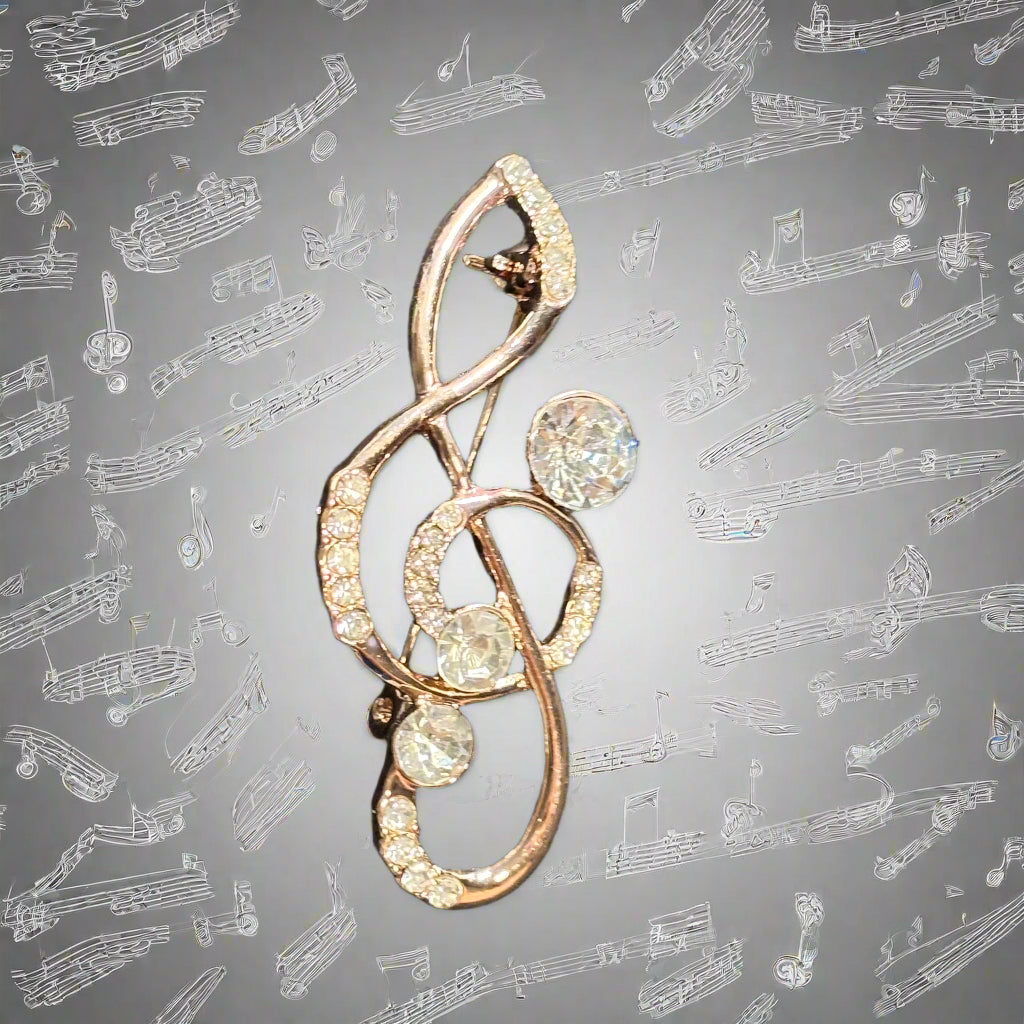 Brooch - Treble Clef (G-clef)