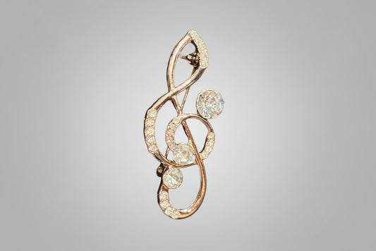 Brooch - Treble Clef (G-clef)