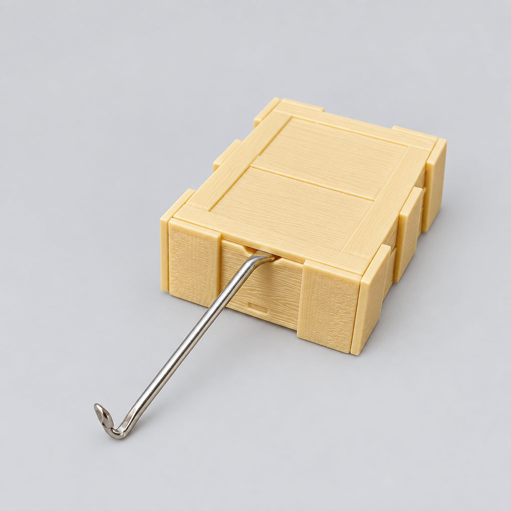 Mini Brands - Masterpiece - Miniature - Crate & Crowbar - Wooden Storage Crate