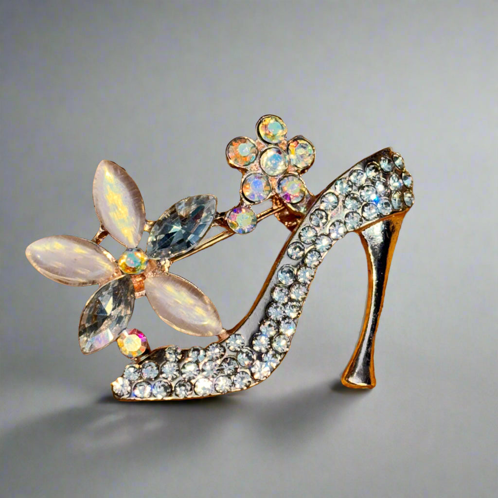 Brooch - Flowers and Stiletto