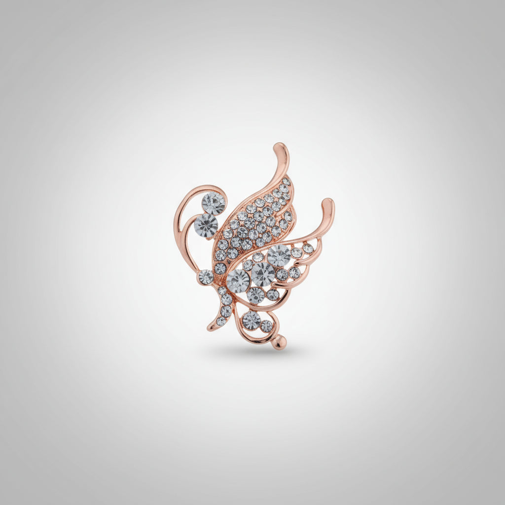Brooch - Rhinestone Butterfly