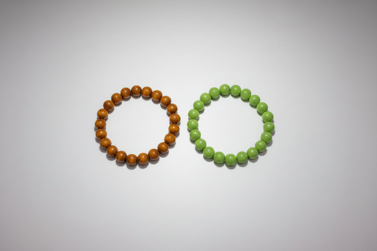 Stretch Beaded Bracelets - Set of Two