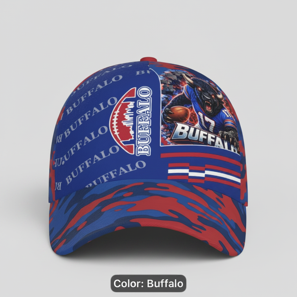 Baseball Cap - Buffalo Footbalo -  Adjustable Snapback