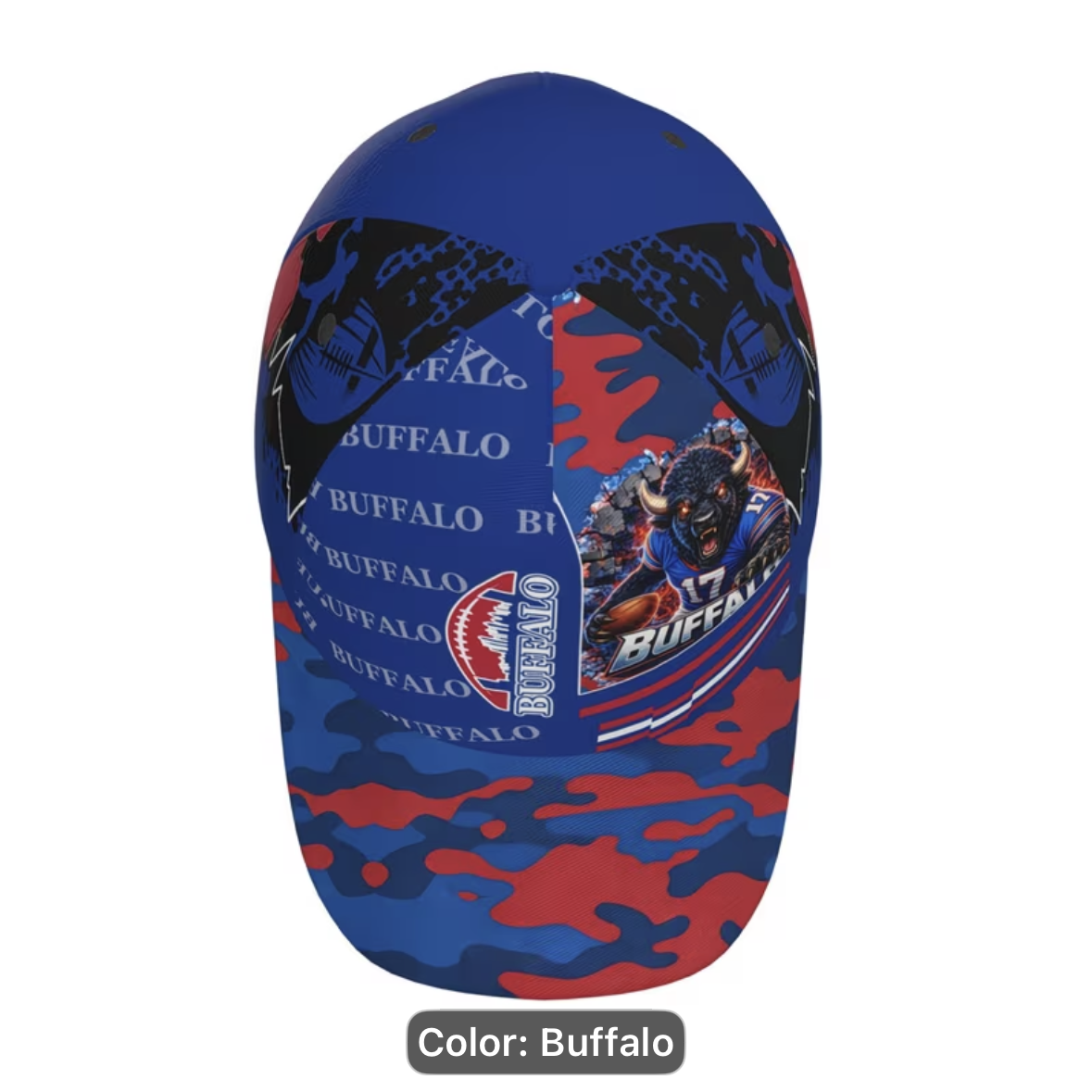 Baseball Cap - Buffalo Footbalo -  Adjustable Snapback