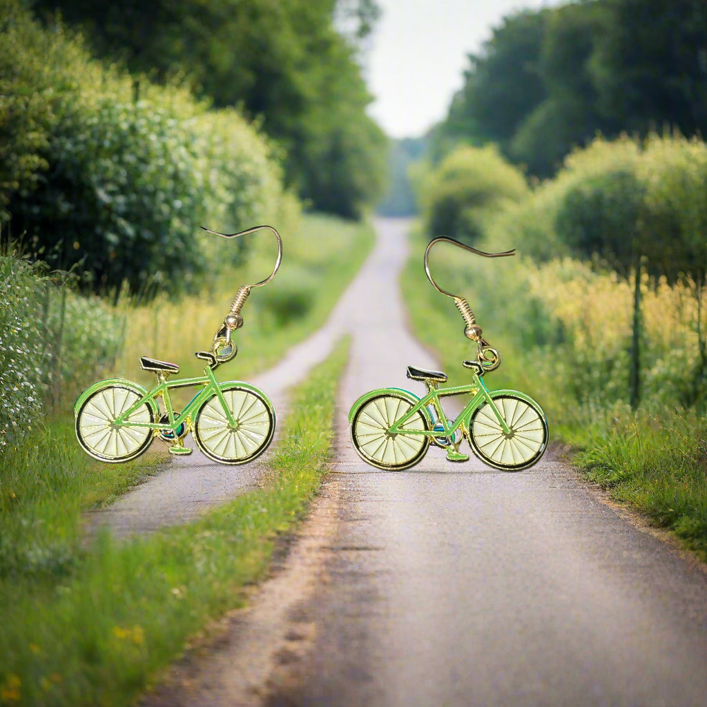 Earrings - Bicycle