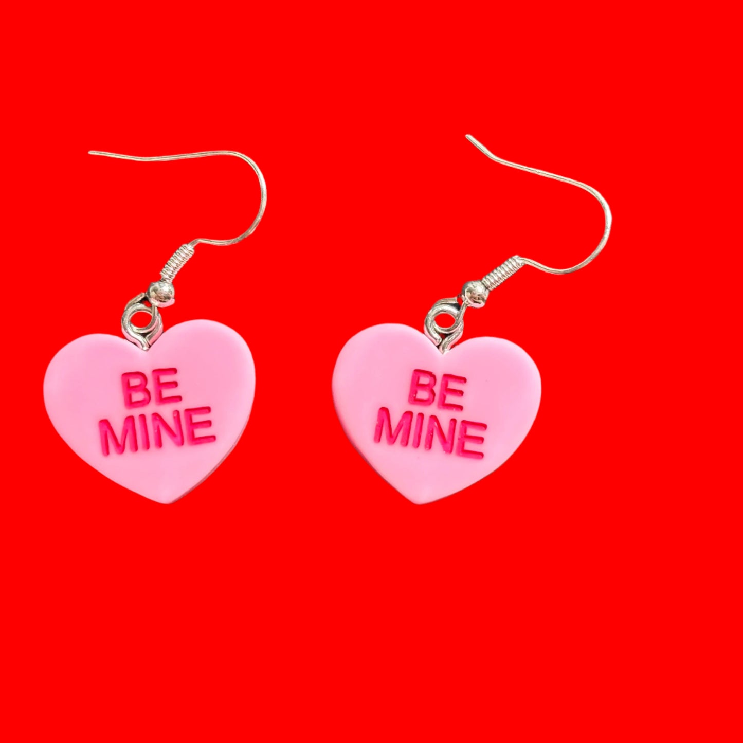 Earrings - "Be Mine" Heart Candy