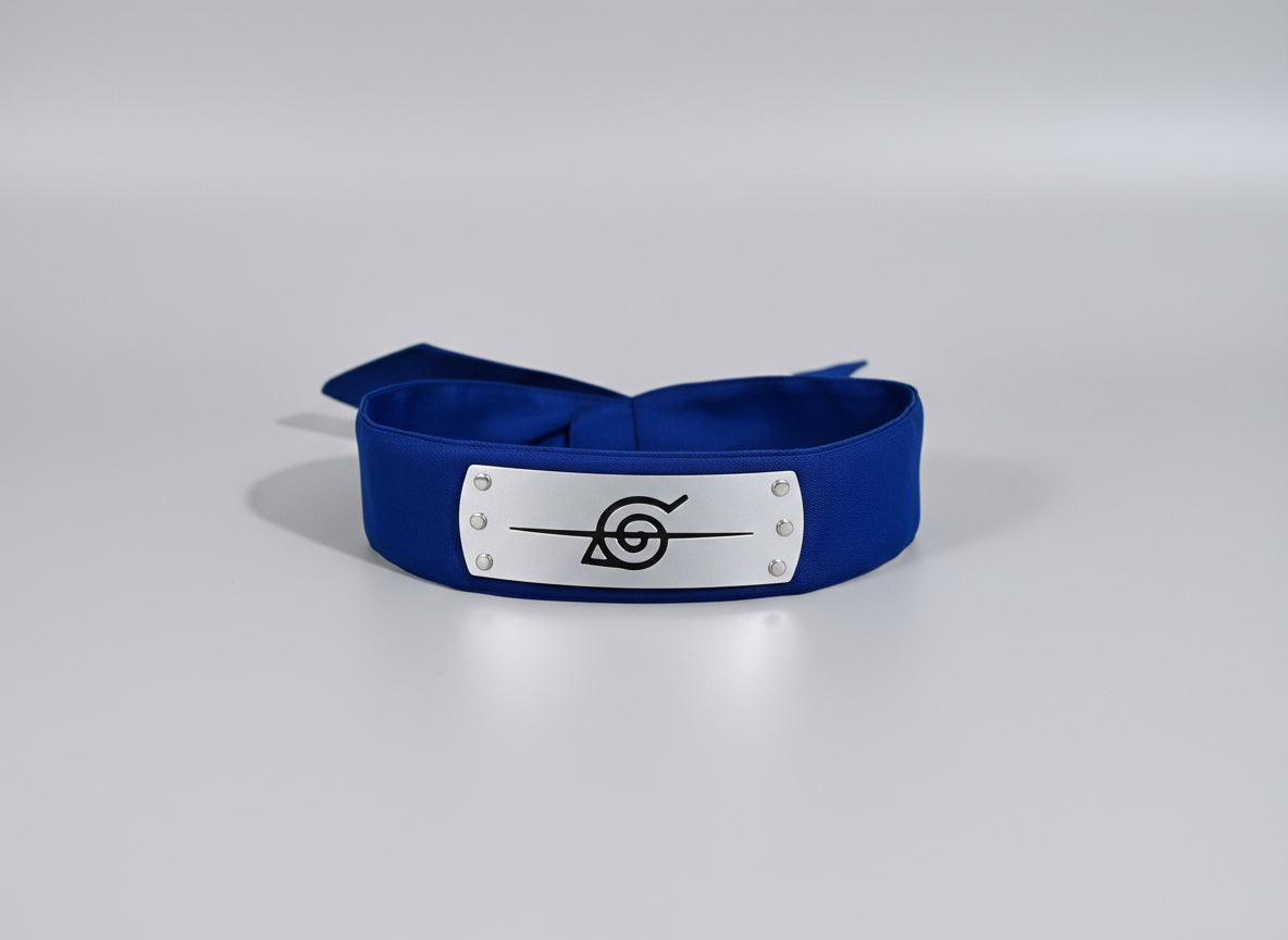 Naruto Rogue Ninja Headband - Royal Blue - Crossed Off Symbol