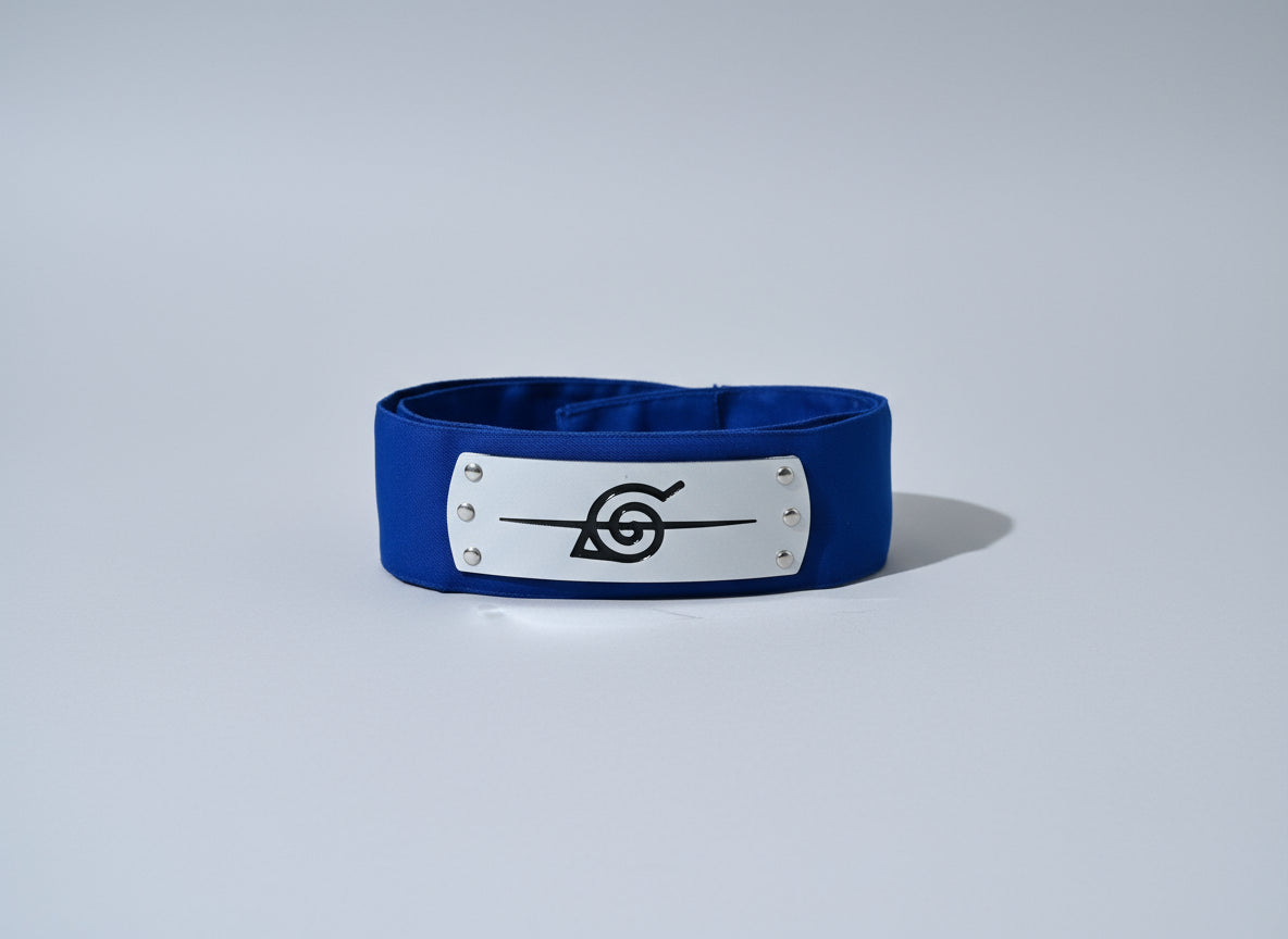 Naruto Rogue Ninja Headband - Royal Blue - Crossed Off Symbol