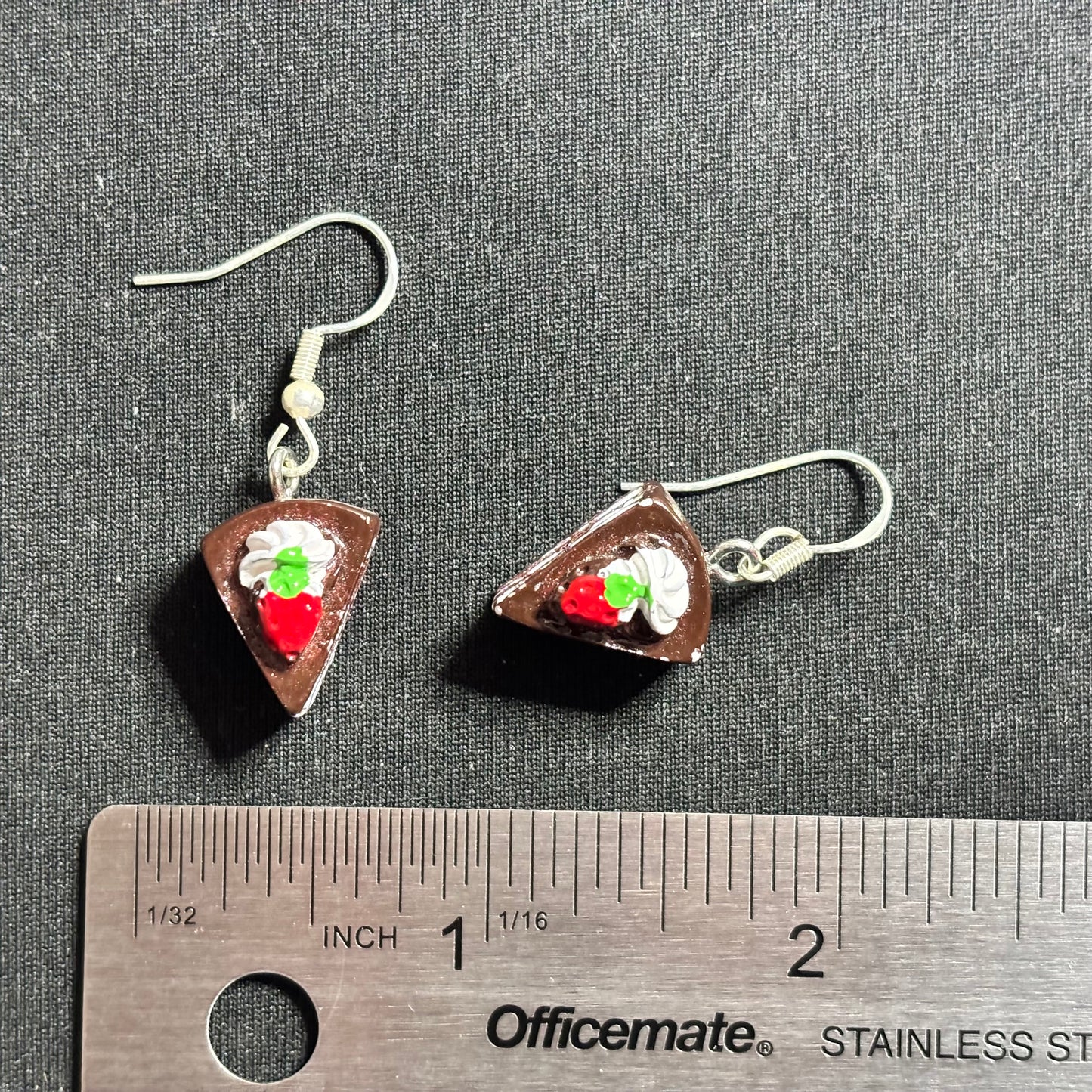 Earrings - Slice of Chocolate Cake!