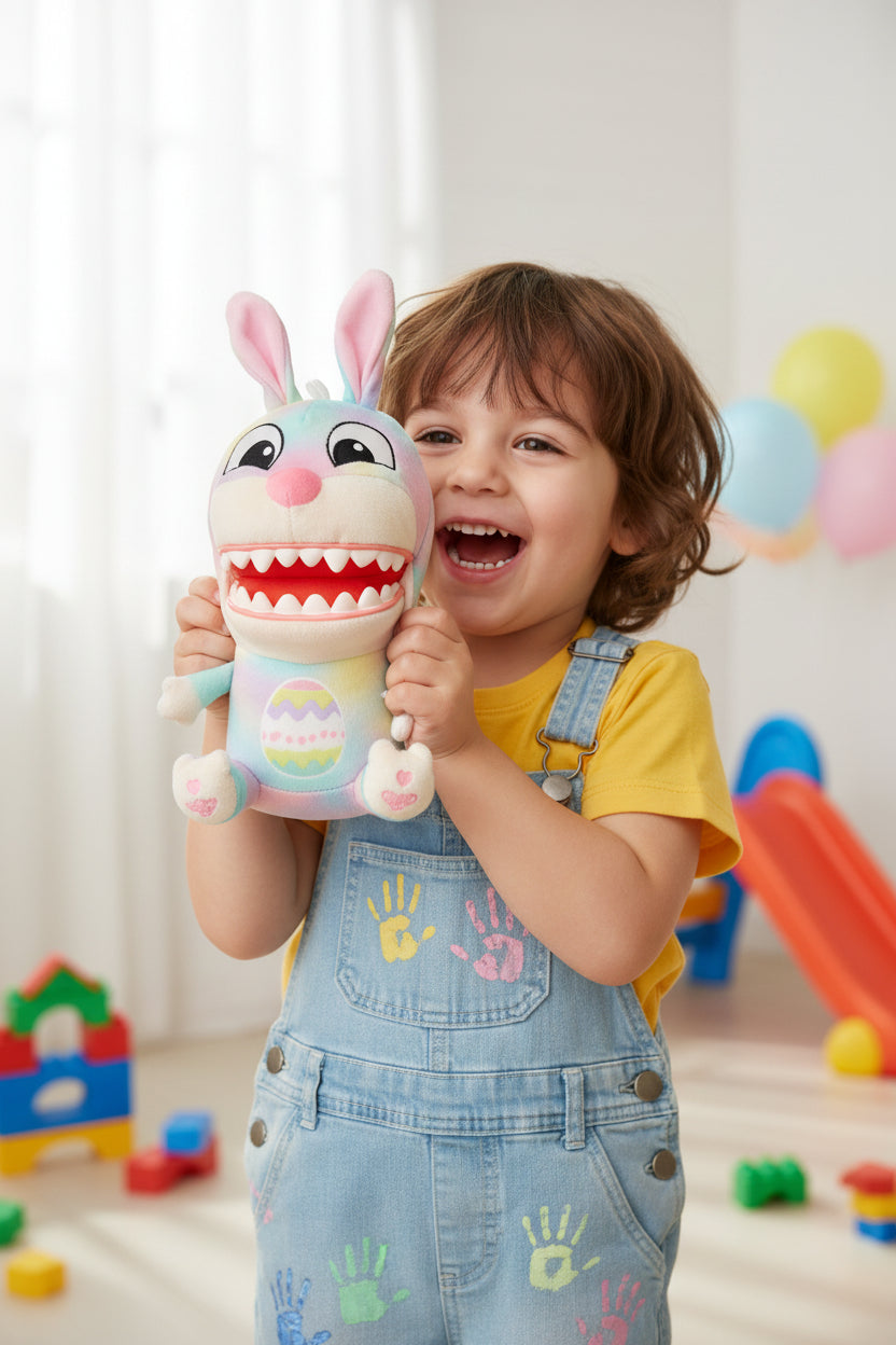 Interactive Toy - Chatter Chompers - Easter Plush Bunny
