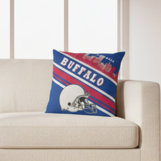 Pillow Case - Buffalo Football - Square Throw