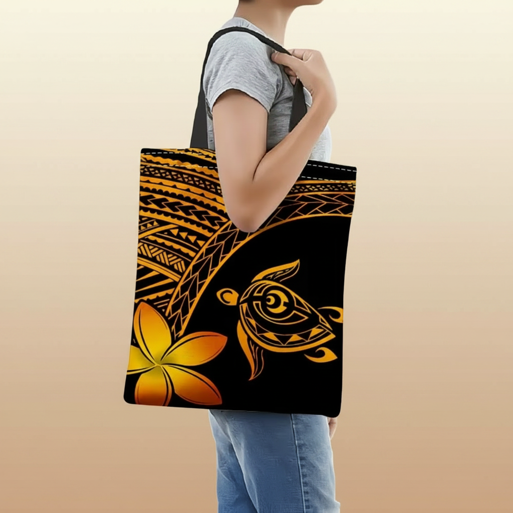 Tote Bag - Hawaiian Style with Sea Turtle