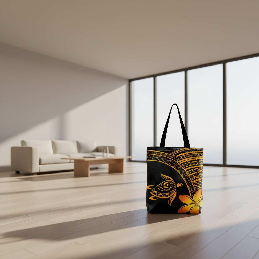 Tote Bag - Hawaiian Style with Sea Turtle