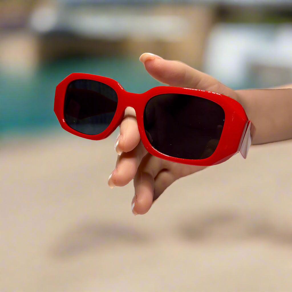 Sunglasses - Red Square Framed