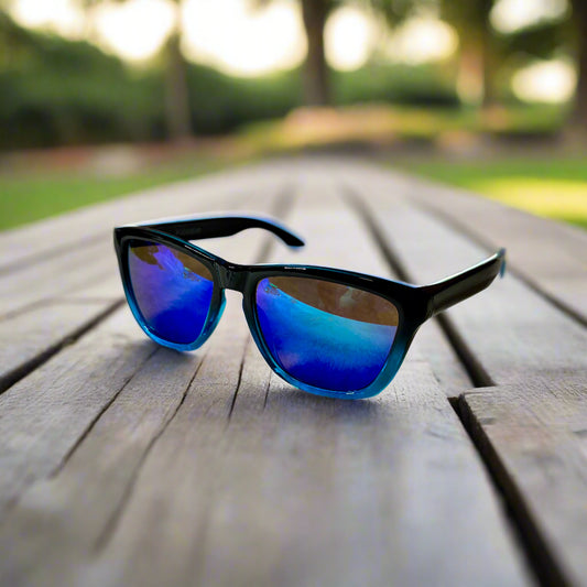 Sunglasses - Black and Blue Ombre