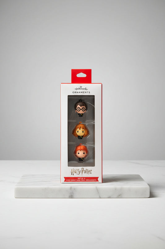 Christmas Ornaments- Set of 3 Mini - Harry Potter - HALLMARK