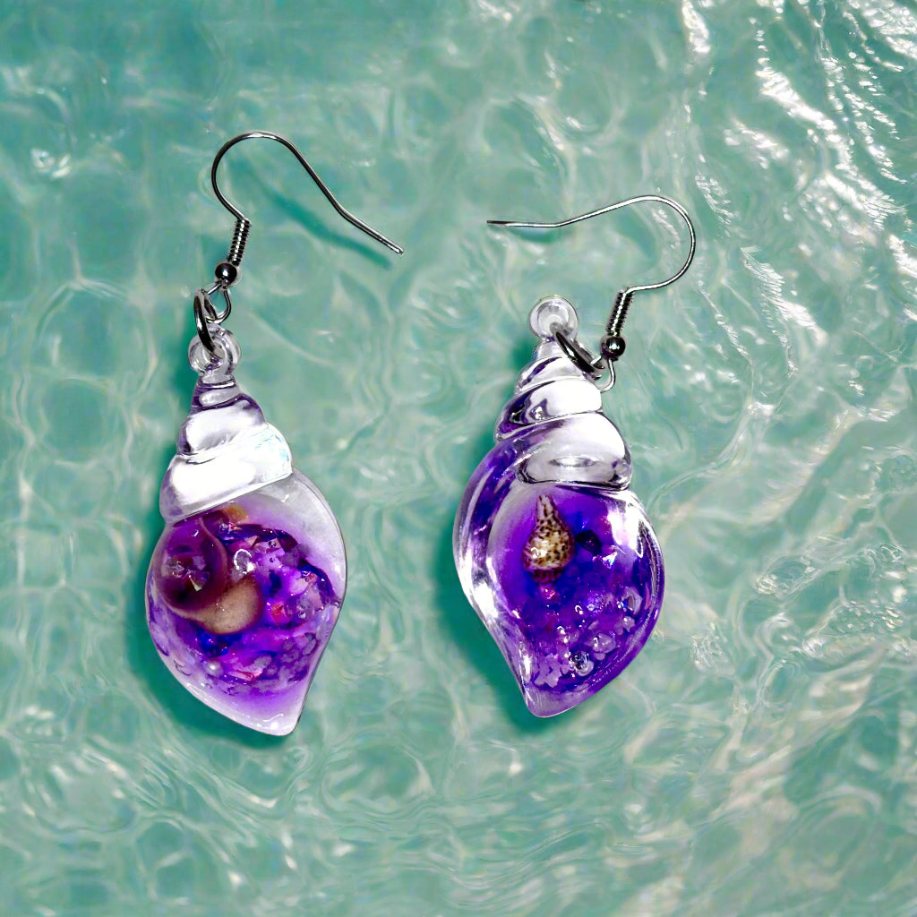 Earrings - Seashell Conch