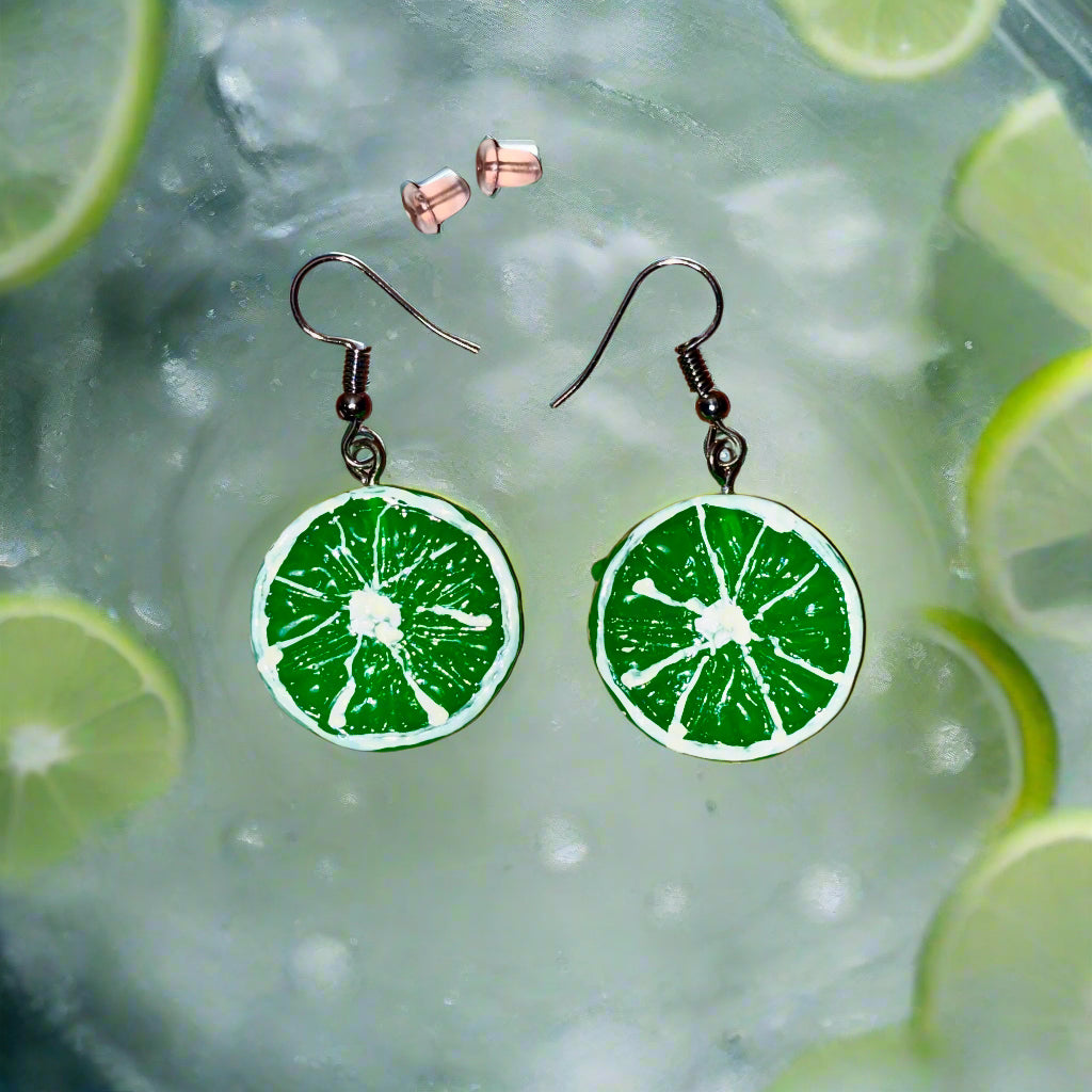 Earrings - Lime Slices