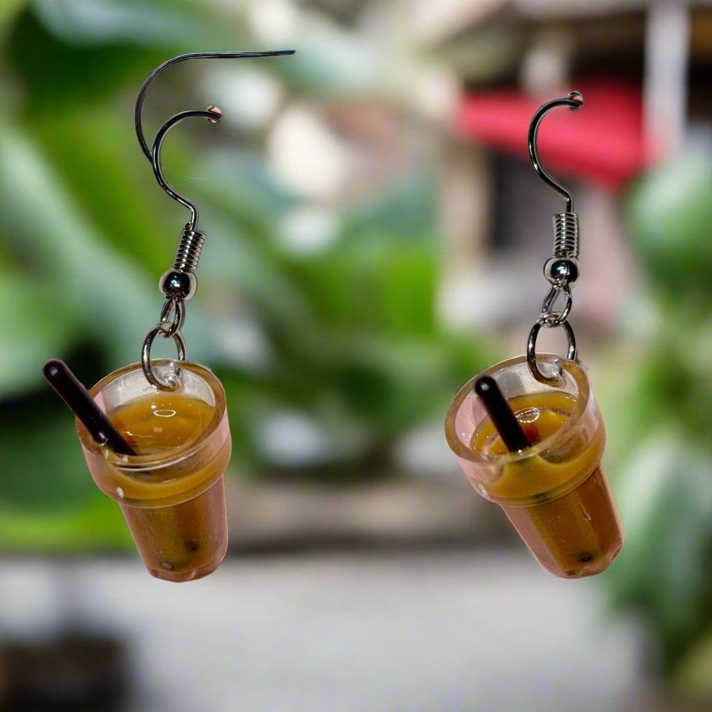 Earrings - Boba Tea