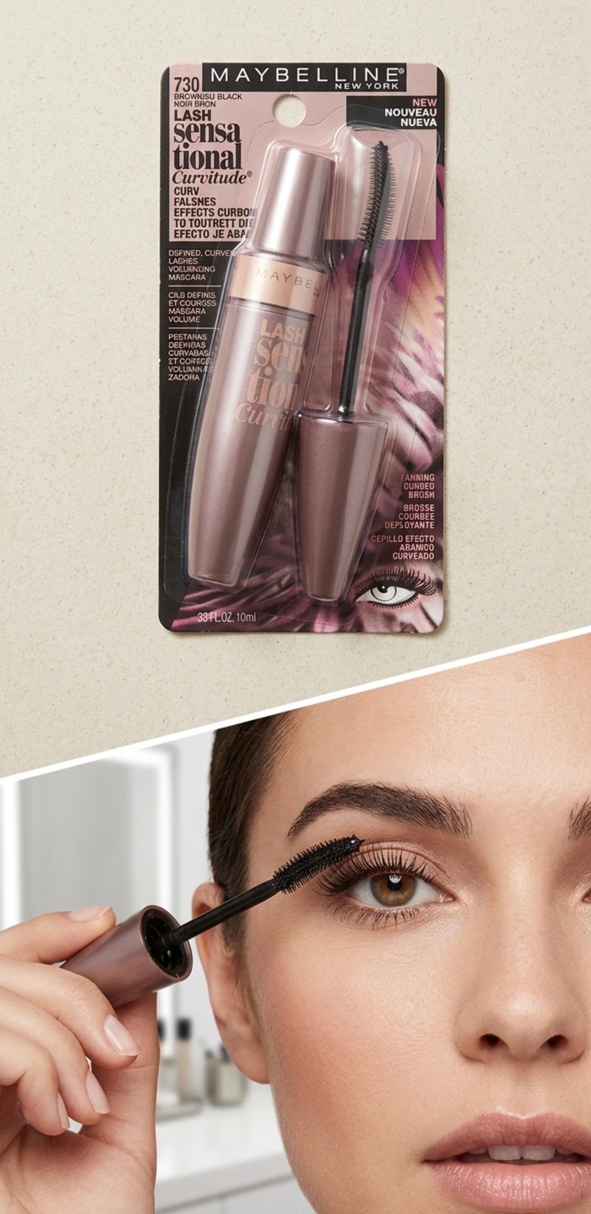 Mascara - Lash Sensational Curvitude - by Maybelline New York - #730