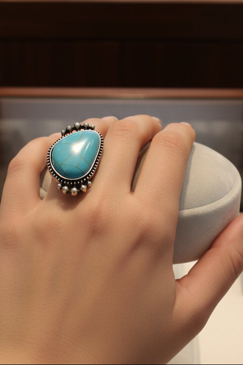Ring - Bohemian Style Adjustable Statement - Size 8