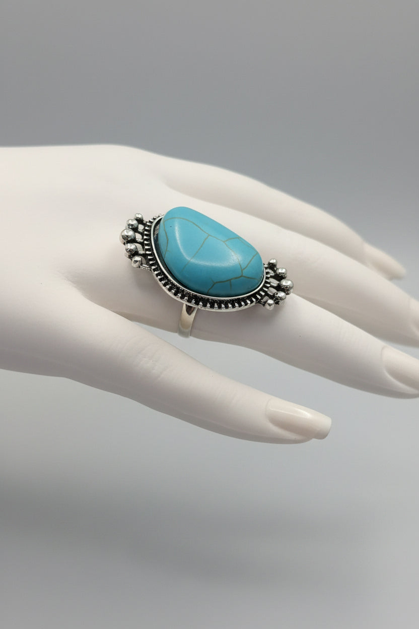 Ring - Bohemian Style Adjustable Statement - Size 8