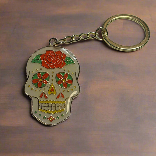 Keychain - Sugar Skull (Dia de los Muertos)