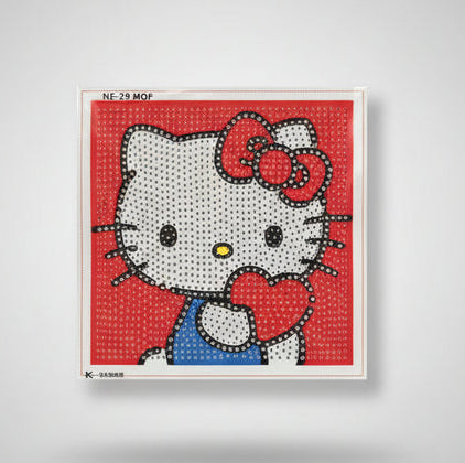 Hello Kitty - Mini Diamond Paint Kit and Heat & Fuse 3D Melty Beads Kit - Set of Two