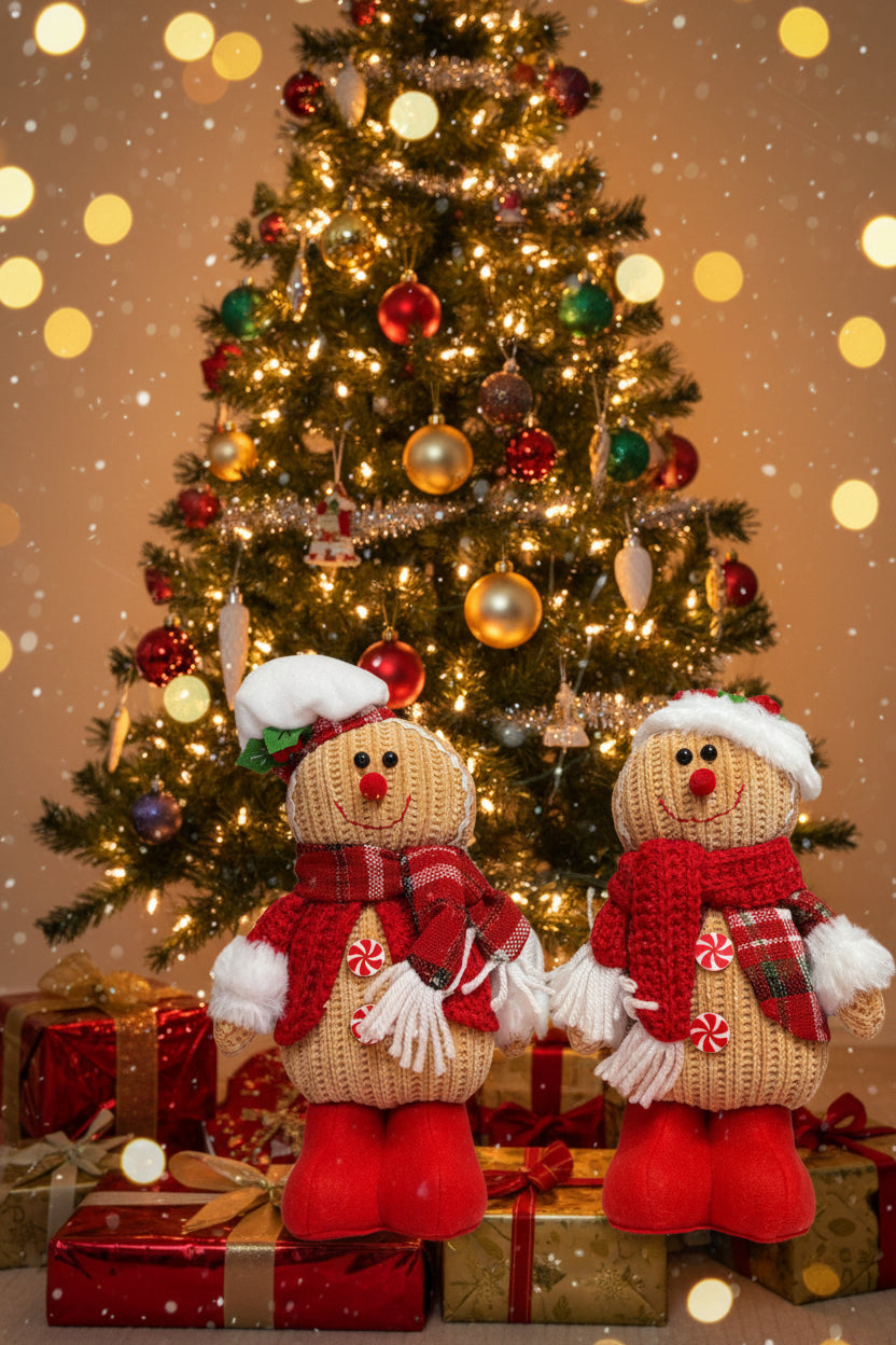 Home Decor - Gingerbread Man - Fabric - Baker's Hat or Christmas Hat