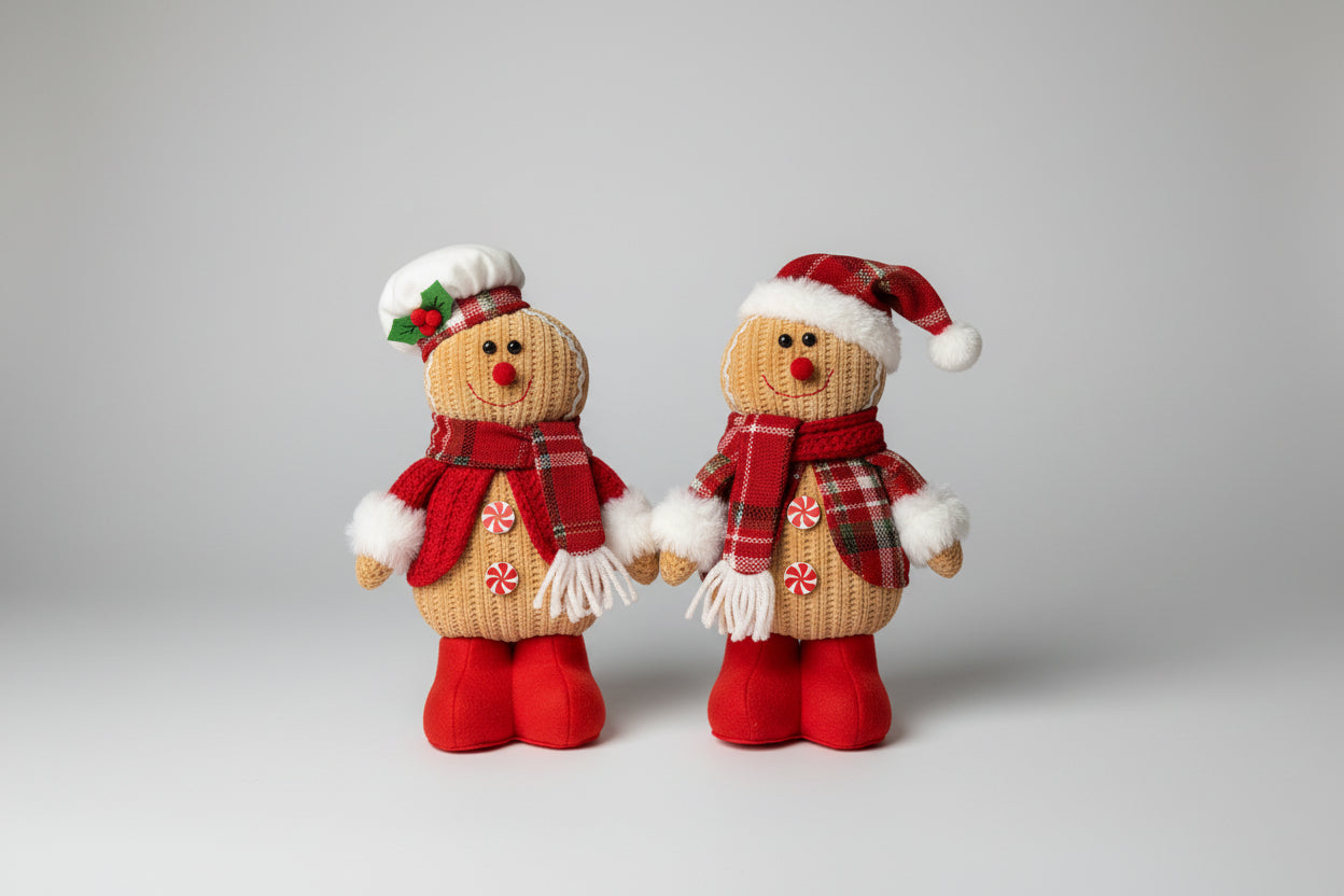 Home Decor - Gingerbread Man - Fabric - Baker's Hat or Christmas Hat
