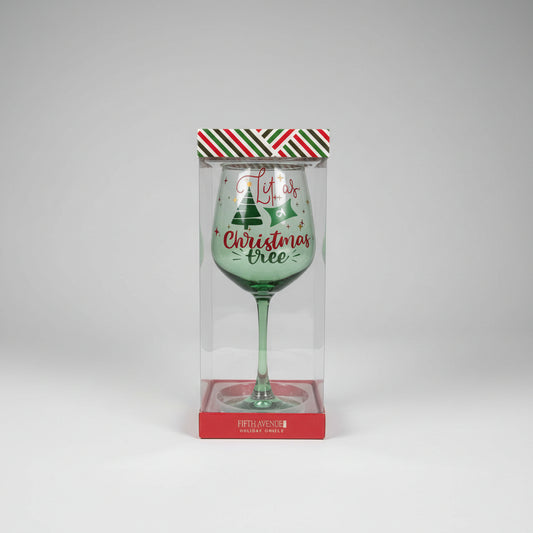 Holiday Goblet - 5th Avenue - "Lit As a Christmas Tree" - 15 Ounces