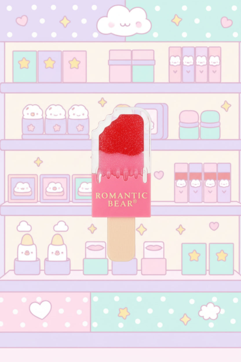Lip Gloss - Romantic Bear - Cherry Flavored Popsicle