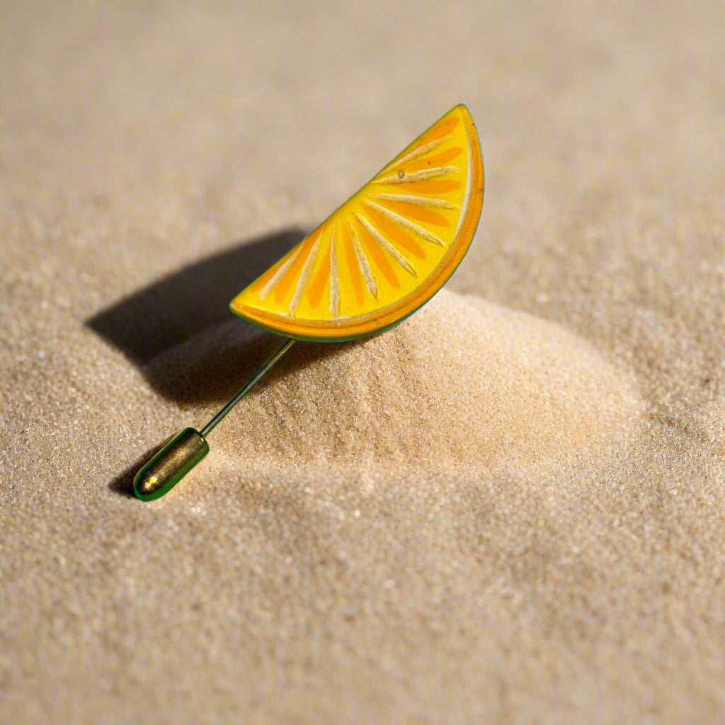 Vintaged - 1980's Lemon Slice Stick Pin