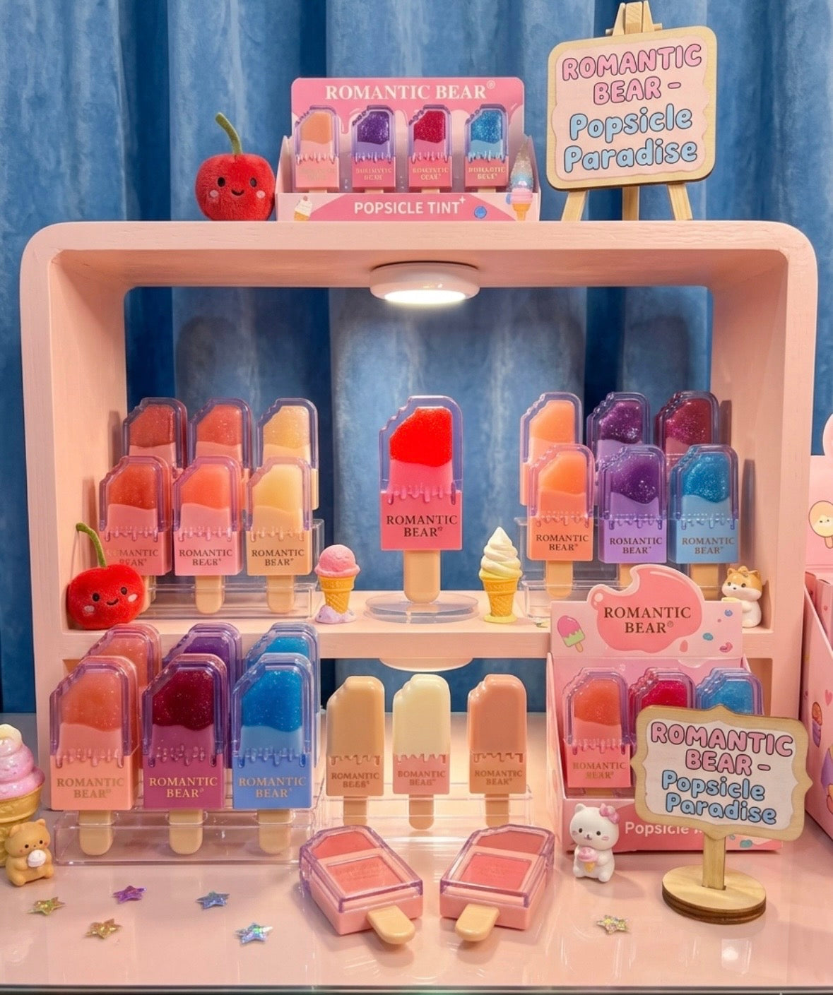 Lip Gloss - Romantic Bear - Cherry Flavored Popsicle
