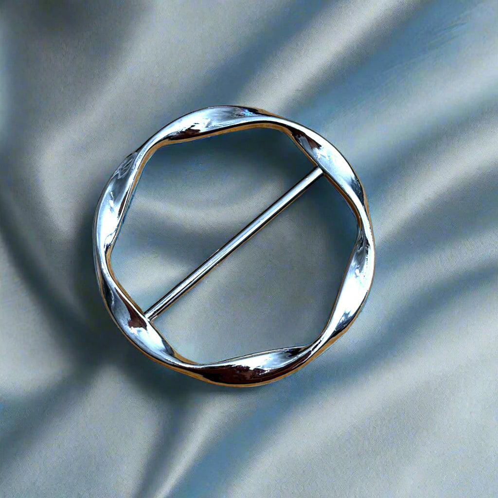 Scarf Buckle - Silver - Scarf/Shirt Ring