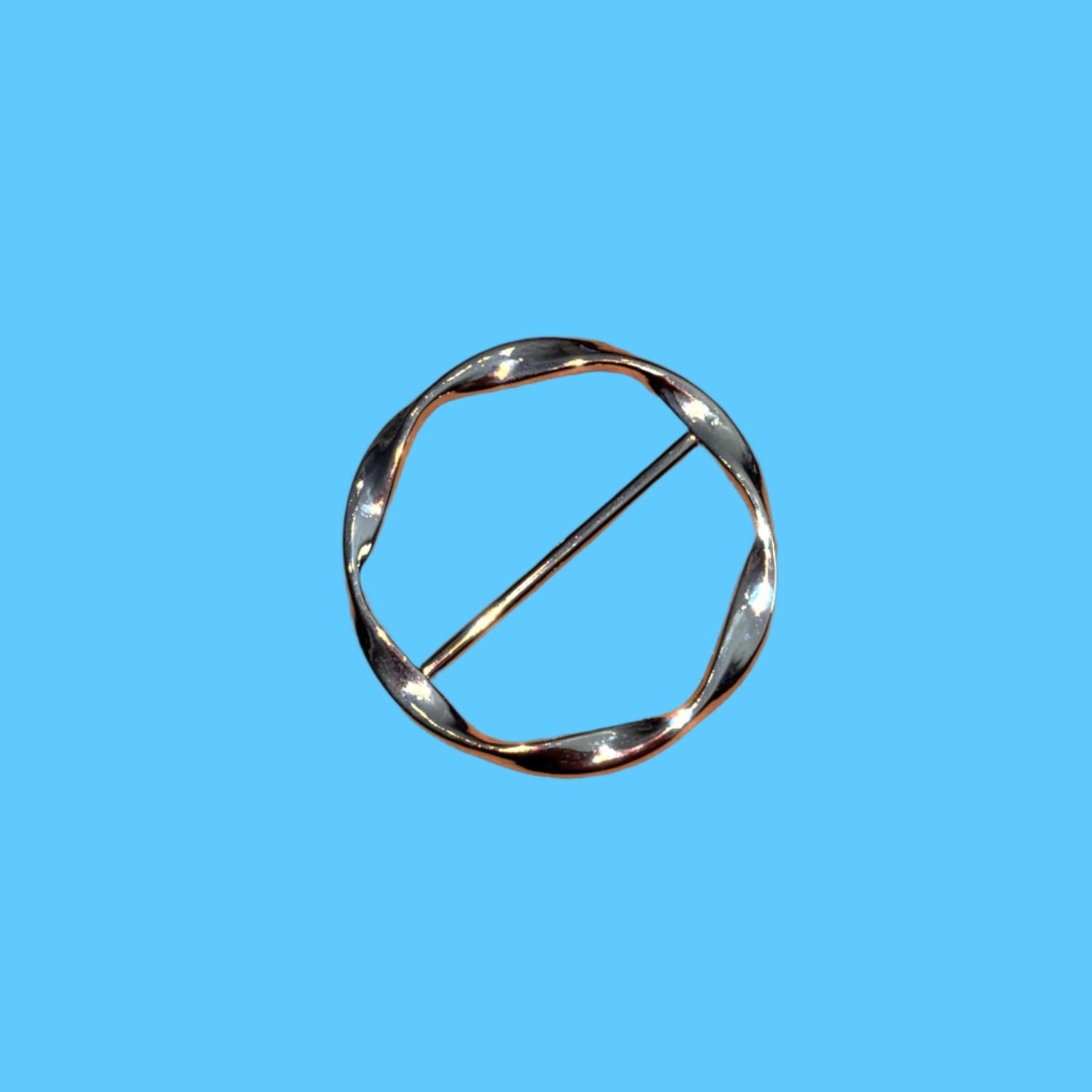 Scarf Buckle - Silver - Scarf/Shirt Ring