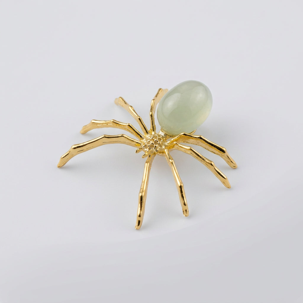 Spider - Gemstone Figurine - Available in Seven Different Polished Gemstones