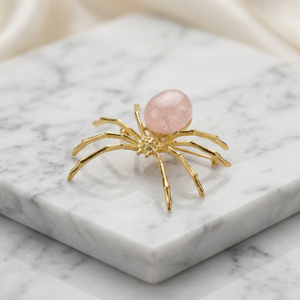 Spider - Gemstone Figurine - Available in Seven Different Polished Gemstones