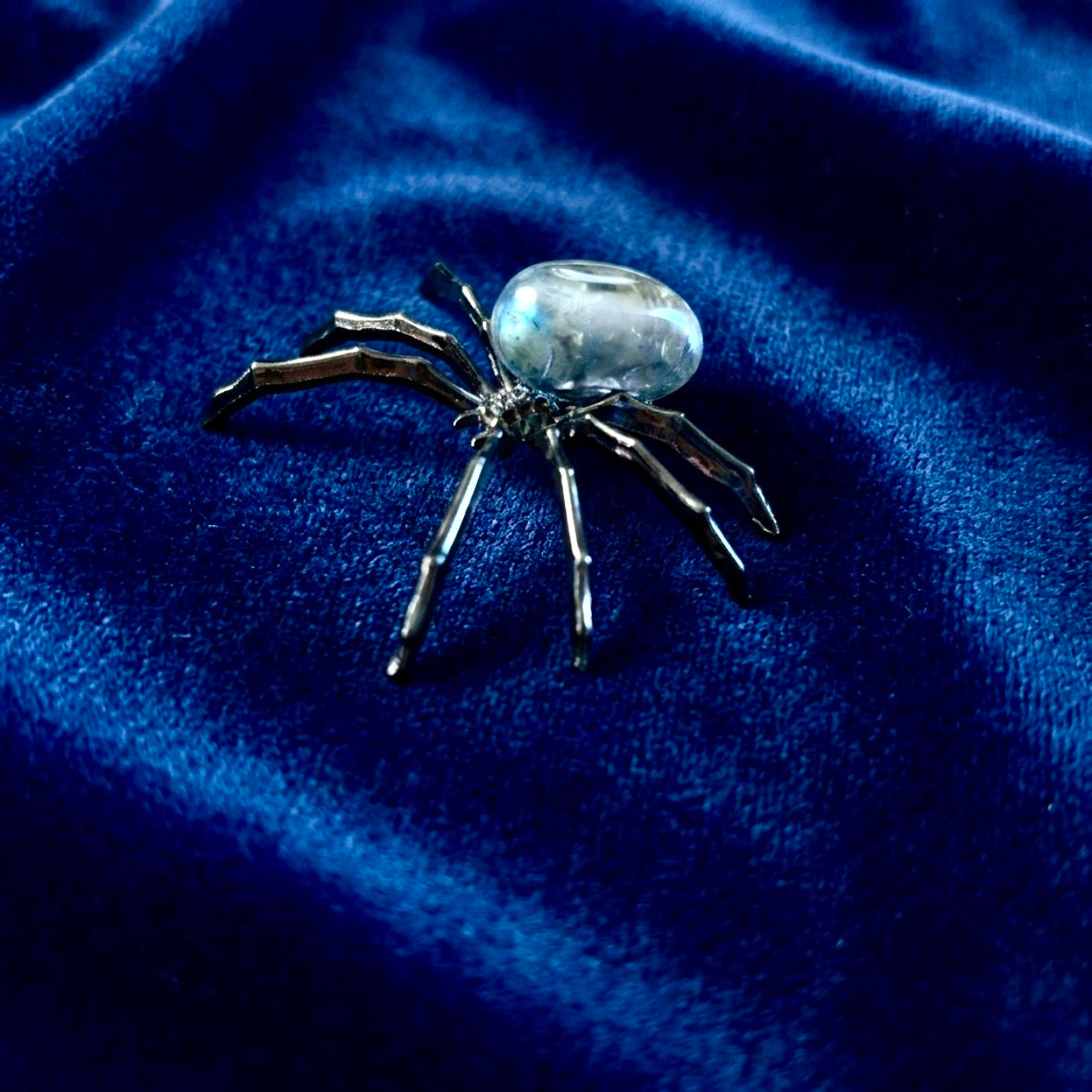 Spider - Gemstone Figurine - Available in Seven Different Polished Gemstones