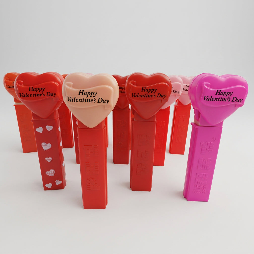 PEZ - Vintage - 1996 - "Happy Valentine's Day" - Dispenser - Heart