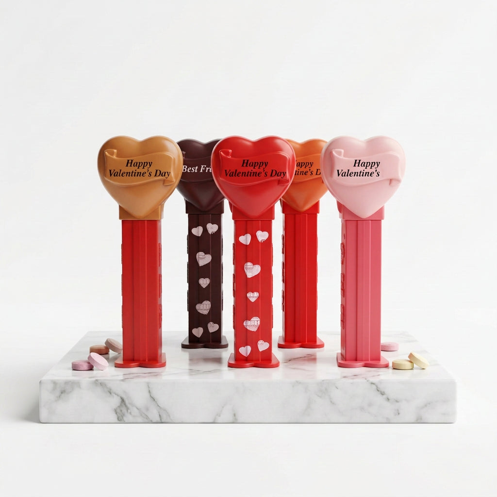 PEZ - Vintage - 1996 - "Happy Valentine's Day" - Dispenser - Heart