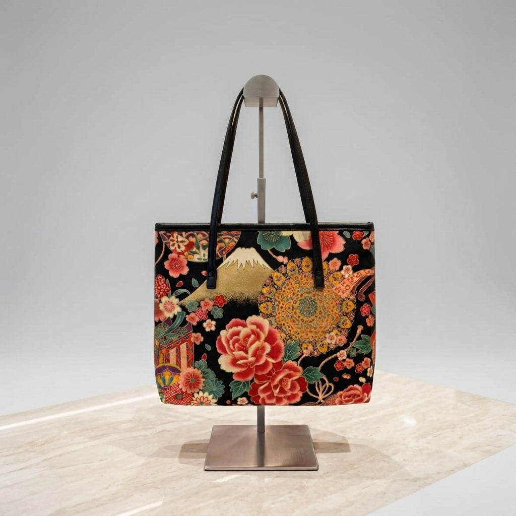 Handbag - Striking - Japanese-inspired - Zippered Tote