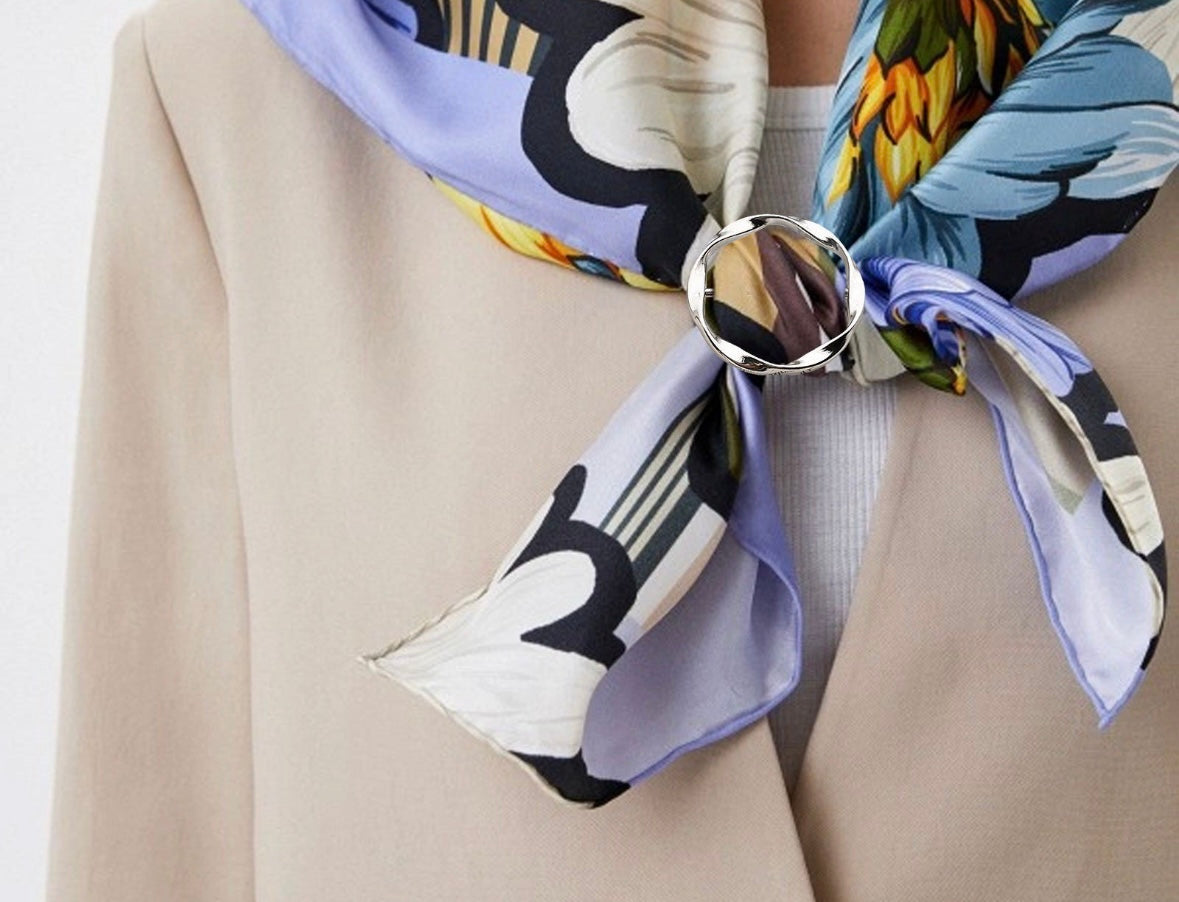 Scarf Buckle - Silver - Scarf/Shirt Ring