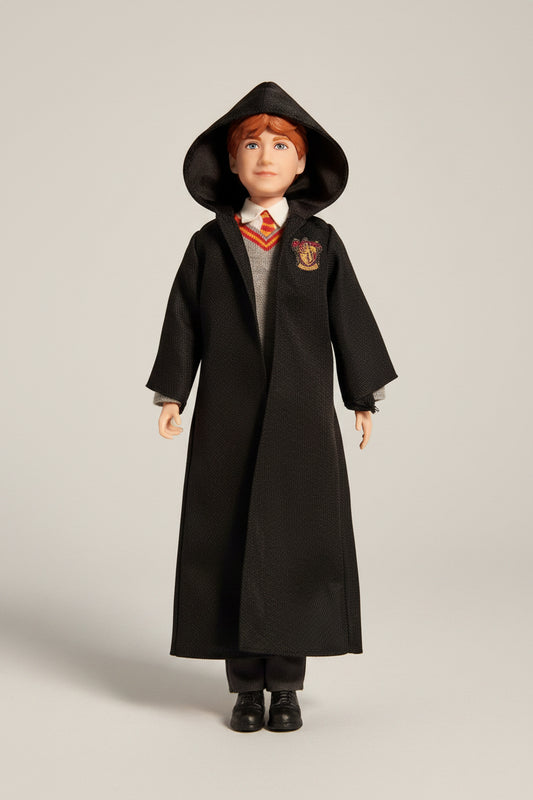 Action Figure - Hogwarts - by Mattel -  Harry Potter - Ron Weasley in Hogwarts Uniform
