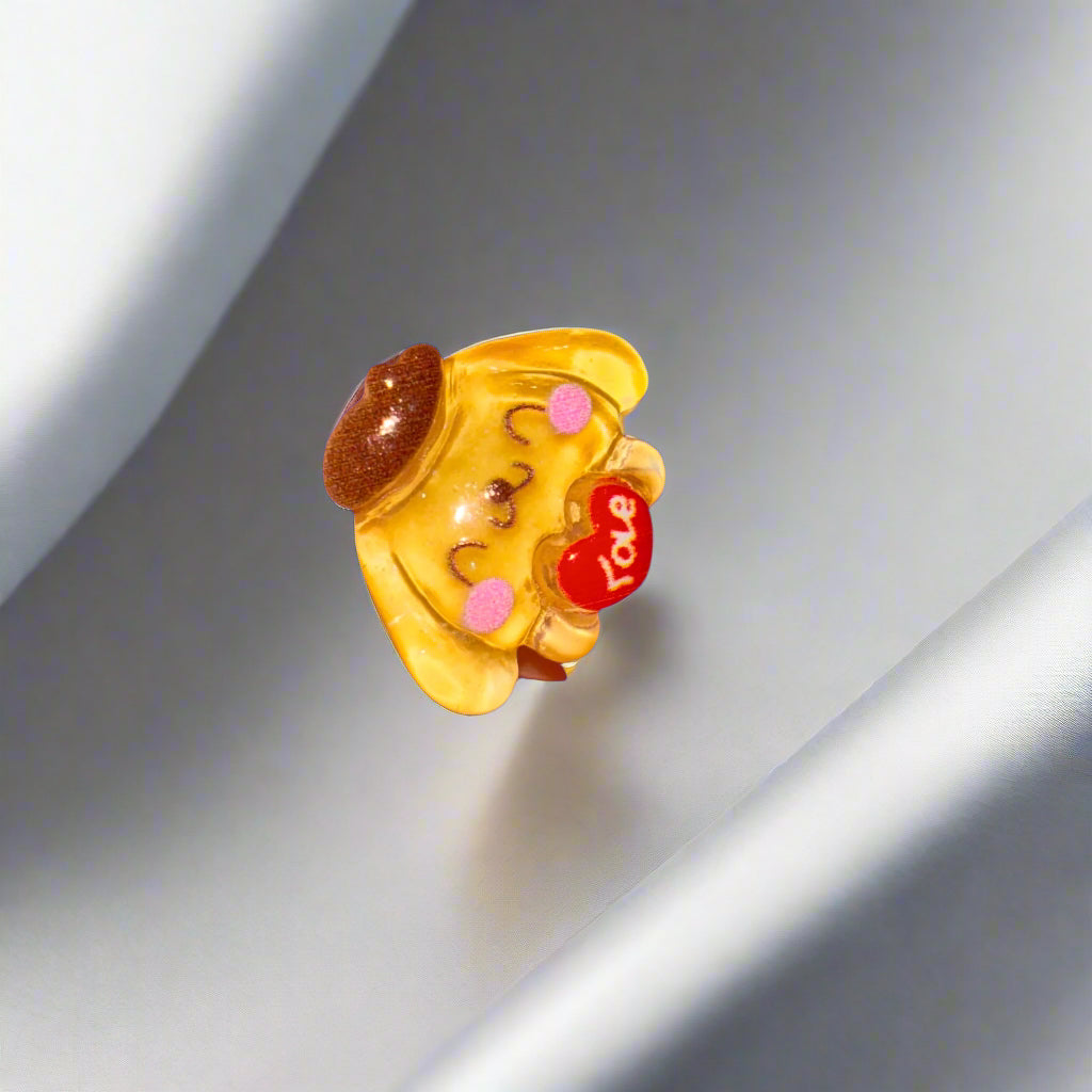 Children's Rings - Sanrio - Set of 3 - Pompompurin, Kuromi and Keroppi