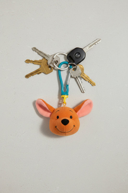 Keychain - Vintage - 1999 McDonald's - Winnie the Pooh "Roo" Plush - Bag Clip