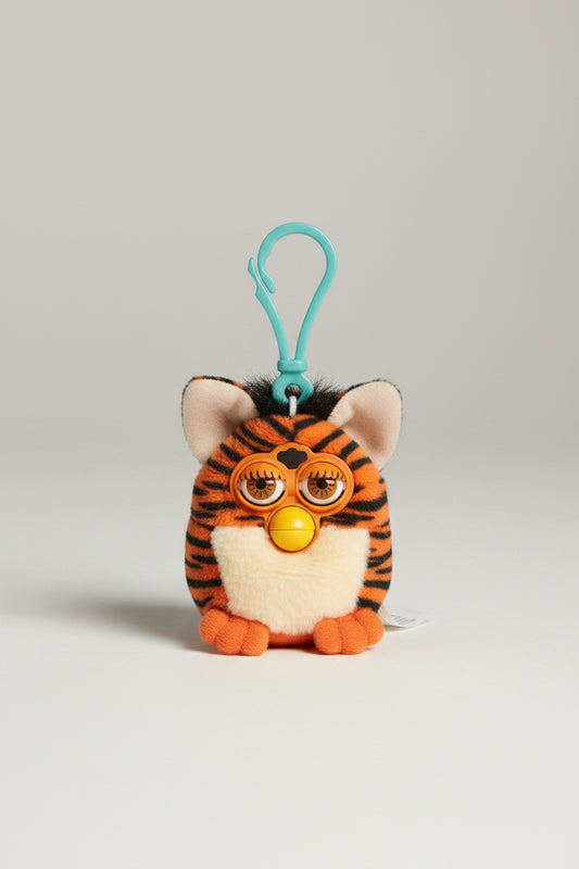Keychain - Vintage - 2000 McDonald's Furby Tiger - Happy Meal Plush