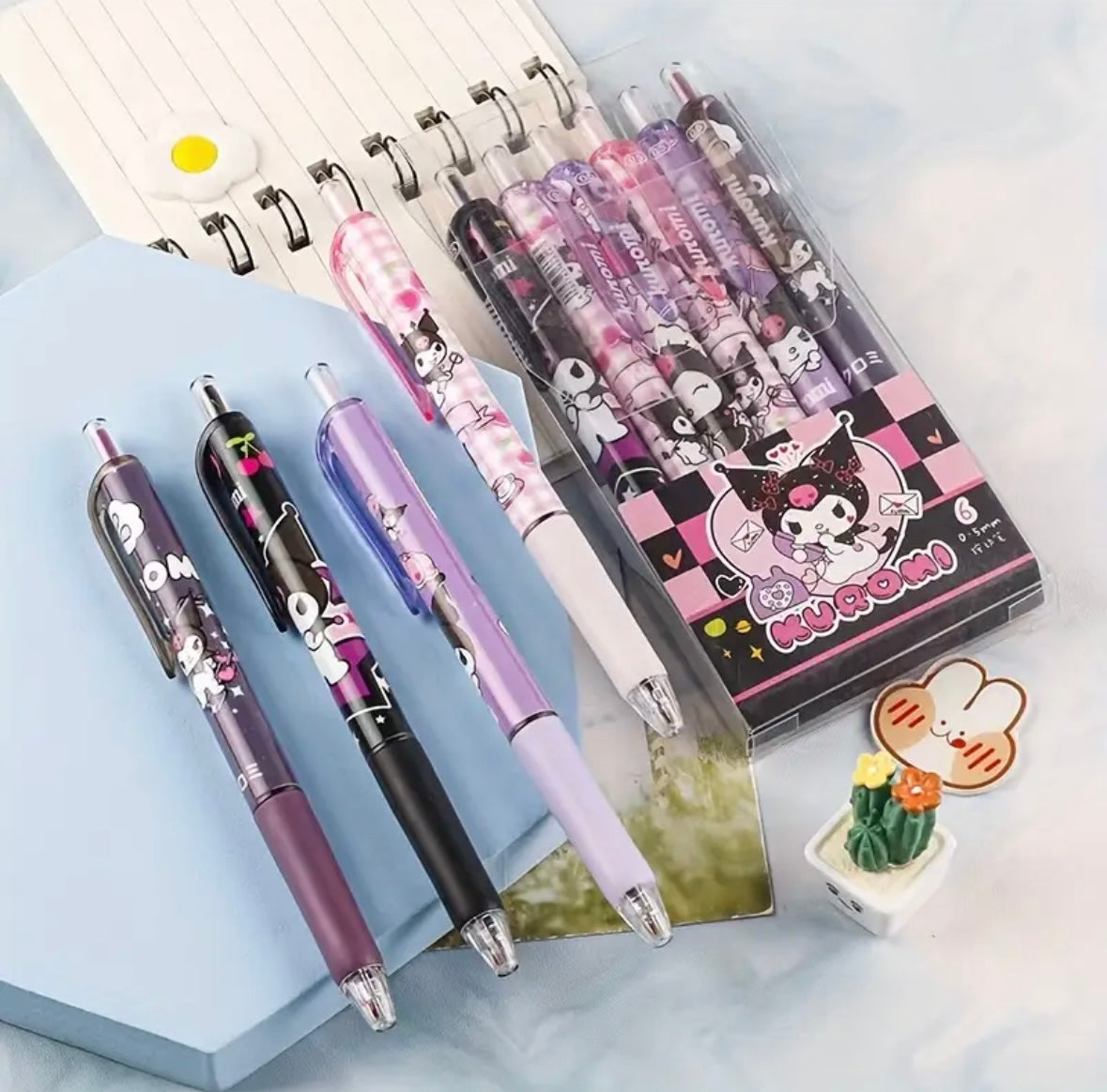 Pens - Set of 6 - Kumori  0-5mm