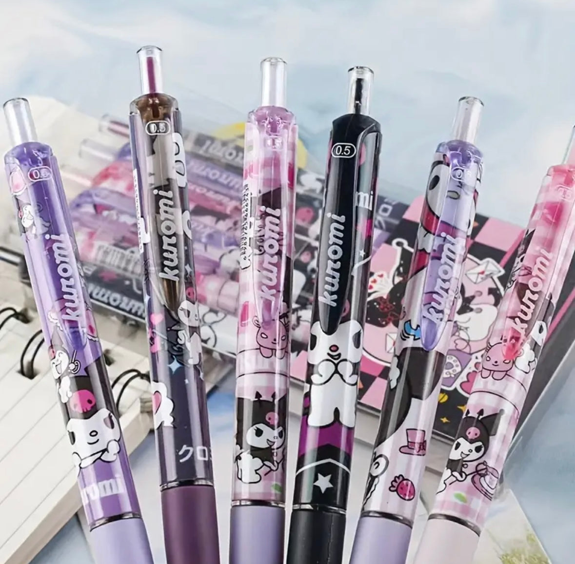 Pens - Set of 6 - Kumori  0-5mm