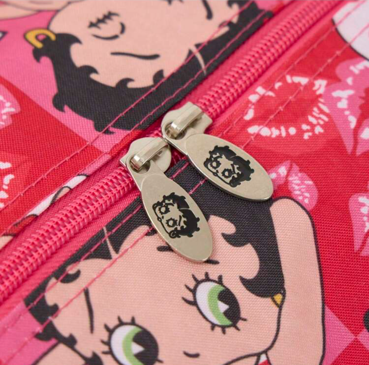 Duffle Bag - Betty Boop Print - Pink Canvas